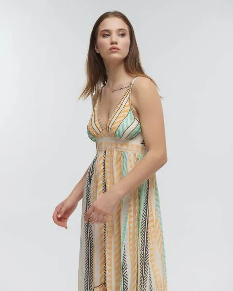 ΦΟΡΕΜΑ ΜΑΚΡΥ ΑΜΑΝΙΚΟ ΠΟΛΥΧΡΩΜΟ ONE SIZE (100%MODAL)