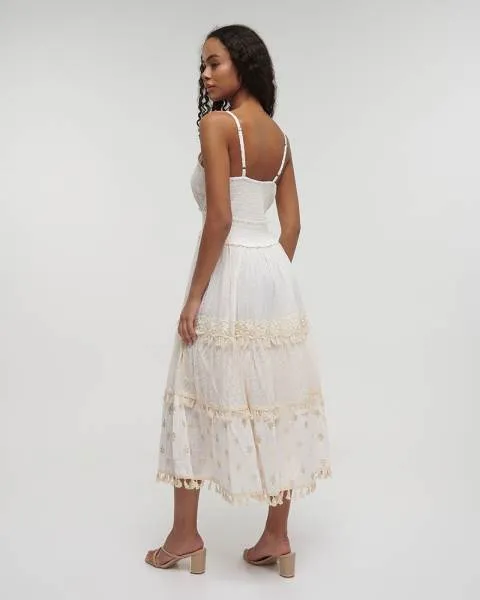 ΦΟΡΕΜΑ ΜΑΚΡΥ ΑΜΑΝΙΚΟ ΕΚΡΟΥ ΜΕ ΦΟΥΝΤΑΚΙΑ ONE SIZE (100%COTTON)