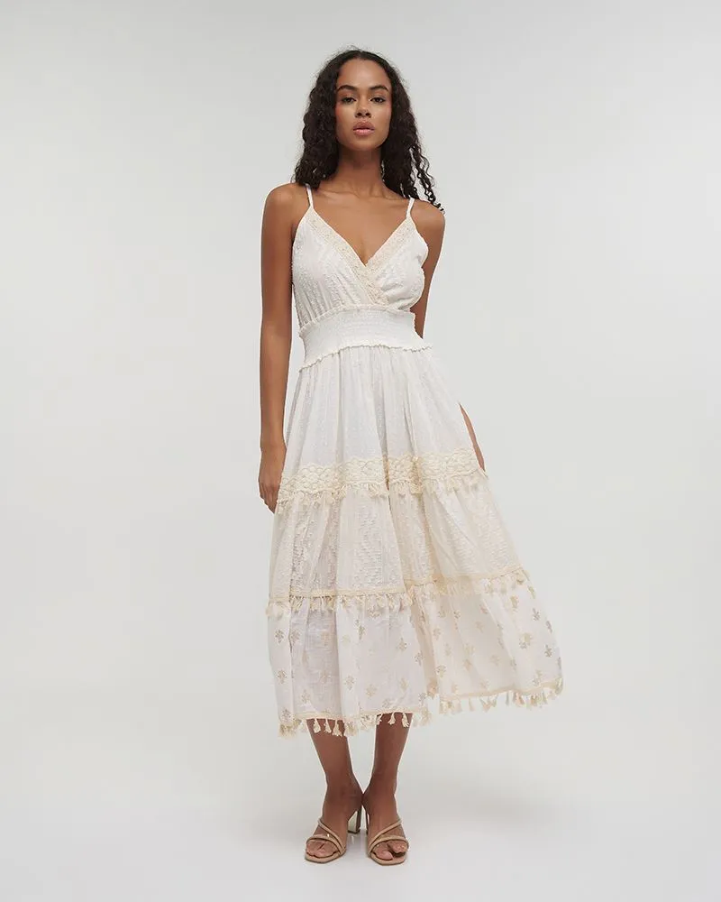 ΦΟΡΕΜΑ ΜΑΚΡΥ ΑΜΑΝΙΚΟ ΕΚΡΟΥ ΜΕ ΦΟΥΝΤΑΚΙΑ ONE SIZE (100%COTTON)