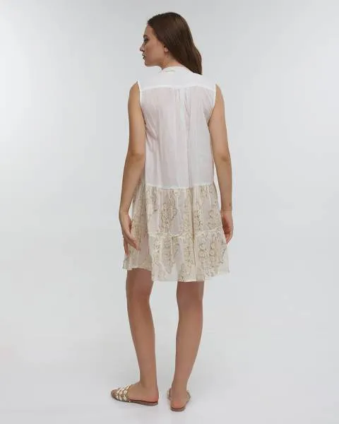 ΦΟΡΕΜΑ KONTO ΑΜΑΝΙΚΟ ΛΕΥΚΟ/ΧΡΥΣΟ ONE SIZE (100%COTTON)