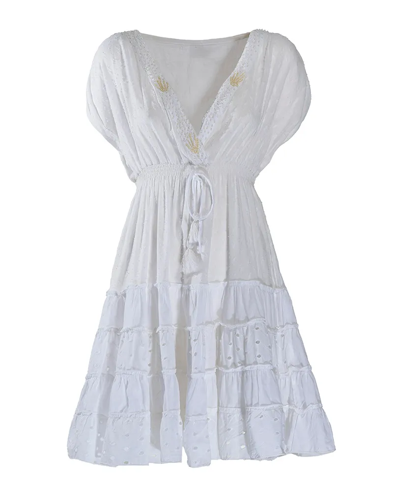 ΦΟΡΕΜΑ ΚΟΝΤΟ ΑΜΑΝΙΚ ΛΕΥΚΟ ONE SIZE (100% COTTON) ΦΟΡΕΜΑ ΚΟΝΤΟ ΑΜΑΝΙΚ ΛΕΥΚΟ ONE SIZE (100% COTTON)