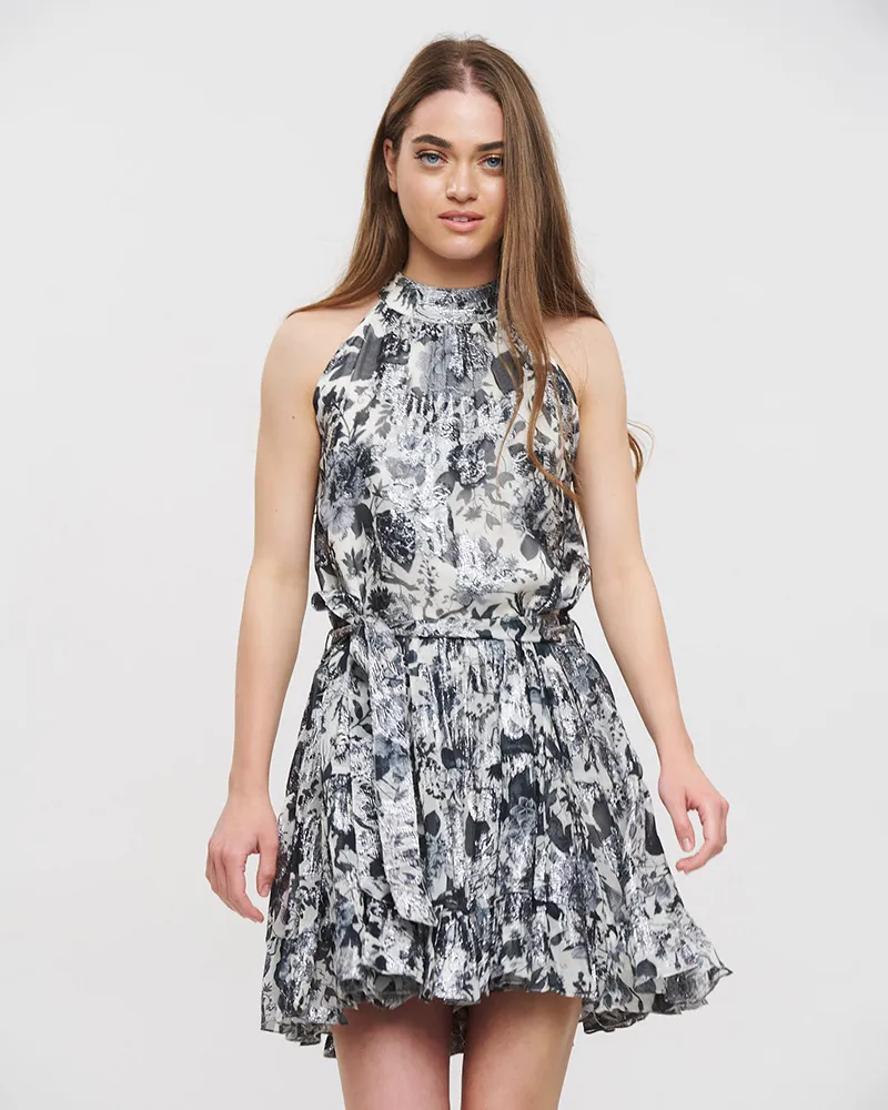 ΦΟΡΕΜΑ ΚΟΝΤΟ AMANIKO ΑΣΠΡΟΜΑΥΡΟ ΜΕ LUREX ONE SIZE (VISCOSE GEORGETTE) ΦΟΡΕΜΑ ΚΟΝΤΟ AMANIKO ΑΣΠΡΟΜΑΥΡΟ ΜΕ LUREX ONE SIZE (VISCOSE GEORGETTE)