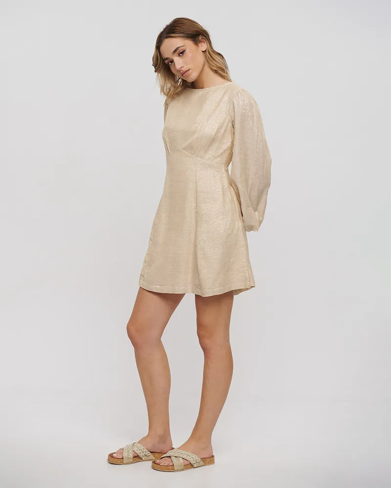 ΦΟΡΕΜΑ ΚΟΝΤΟ ΜΕ ΜΑΚΡΥ ΜΑΝΙΚΙ ΚΑΙ ΑΝΟΙΓΜΑ ΣΤΗ ΠΛΑΤΗ ΕΚΡΟΥ ONE SIZE (100% COTTON)