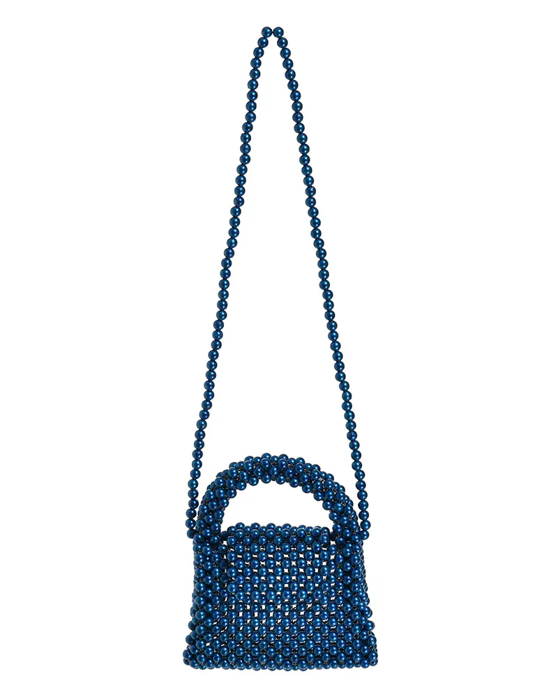 ΤΣΑΝΤΑΚΙ ΜΕ ΠΕΡΛΕΣ ΣΕ ΜΠΛΕ ΧΡΩΜΑ