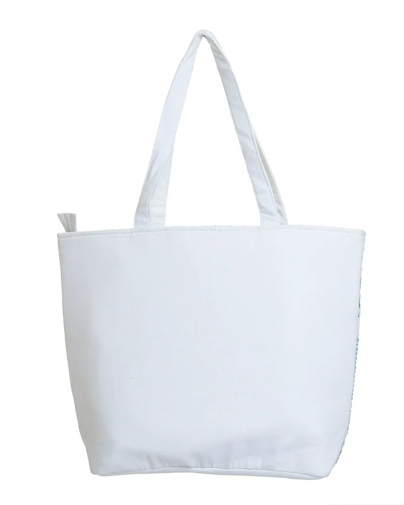 ΤΣΑΝΤΑ ΥΦΑΣΜΑΤΙΝΗ ΛΕΥΚΗ/ΜΠΛΕ 44X12X36/65 (100% COTTON) ΤΣΑΝΤΑ ΥΦΑΣΜΑΤΙΝΗ ΛΕΥΚΗ/ΜΠΛΕ 44X12X36/65 (100% COTTON)