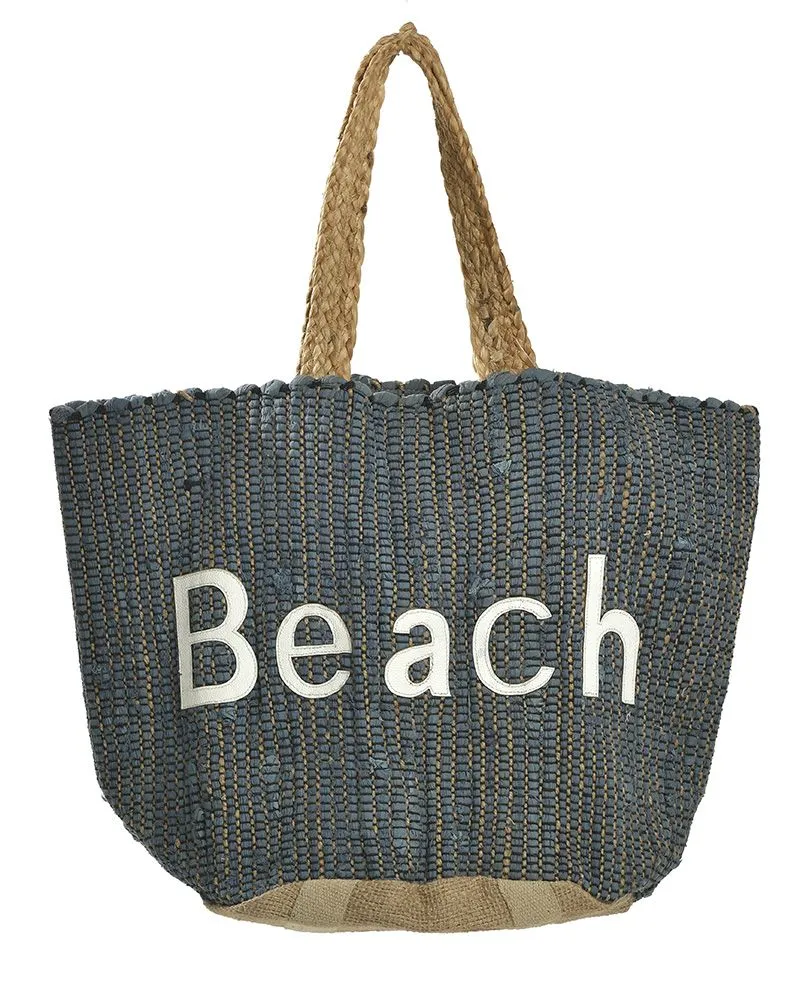 ΤΣΑΝΤΑ ΥΦΑΣΜΑΤΙΝΗ ΜΠΛΕ ΣΚΟΥΡΟ ”BEACH” ΜΕ ΧΕΡΟΥΛΙΑ ΑΠΟ ΓΙΟΥΤΑ 46x16x40(COTTON/JUTE) ΤΣΑΝΤΑ ΥΦΑΣΜΑΤΙΝΗ ΜΠΛΕ ΣΚΟΥΡΟ ”BEACH” ΜΕ ΧΕΡΟΥΛΙΑ ΑΠΟ ΓΙΟΥΤΑ 46x16x40(COTTON/JUTE)