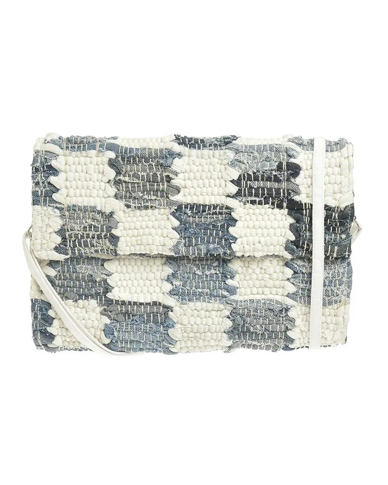 ΤΣΑΝΤΑΚΙ/ΦΑΚΕΛΟΣ ΜΠΛΕ/ΛΕΥΚΟ 30Χ20Χ6 (100% COTTON)