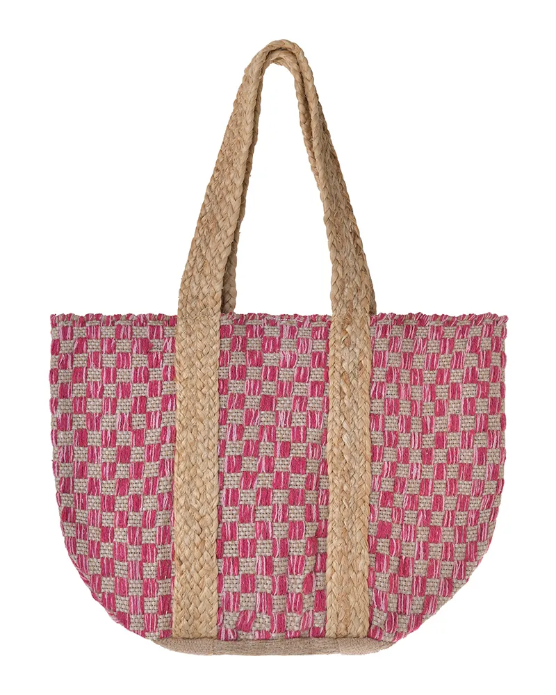 ΤΣΑΝΤΑ ΓΙΟΥΤΑ ΦΟΥΞ/ΜΠΕΖ 31X40X31 ( 70% COTTON 30% JUTE)