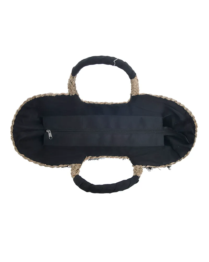 ΚΑΛΑΘΙ ΘΑΛΑΣΣΗΣ ΨΑΘΙΝΟ ΜΕ ΛΕΥΚΕΣ/ΜΑΥΡΕΣ ΛΕΠΤΟΜΕΡΕΙΕΣ 58Χ19Χ30 (100% SEAGRASS)