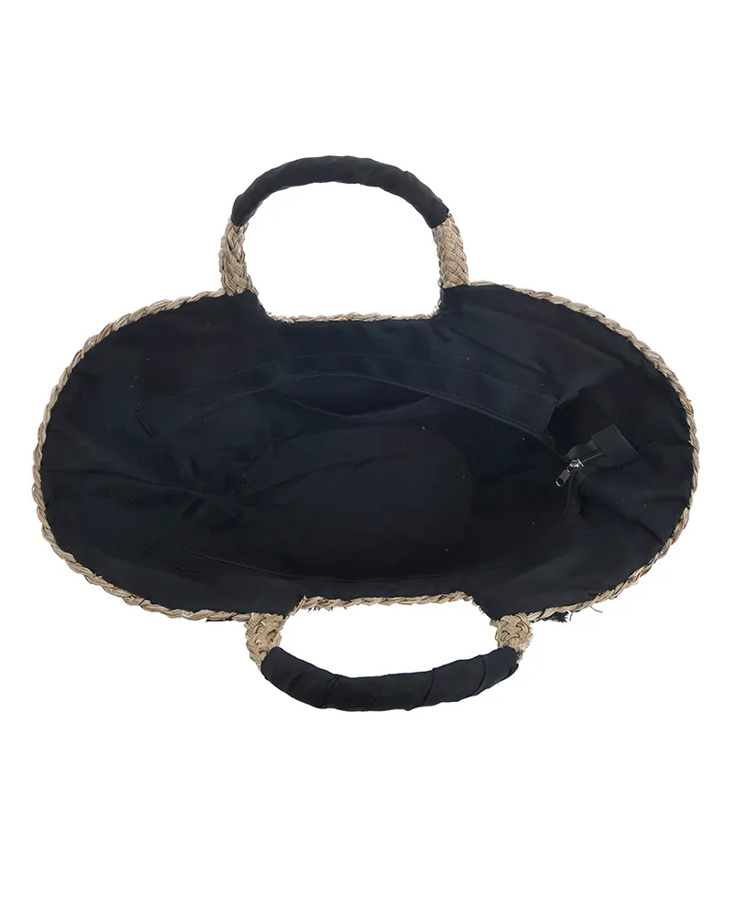 ΚΑΛΑΘΙ ΘΑΛΑΣΣΗΣ ΨΑΘΙΝΟ ΜΕ ΛΕΥΚΕΣ/ΜΑΥΡΕΣ ΛΕΠΤΟΜΕΡΕΙΕΣ 58Χ19Χ30 (100% SEAGRASS)