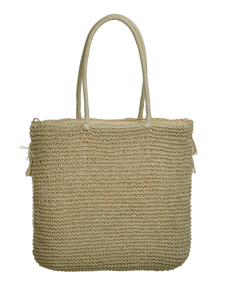 ΤΣΑΝΤΑ ΨΑΘΙΝΗ ΣΕ ΜΠΕΖ ΧΡΩΜΑ 48X10X46/70 (100% PAPER)