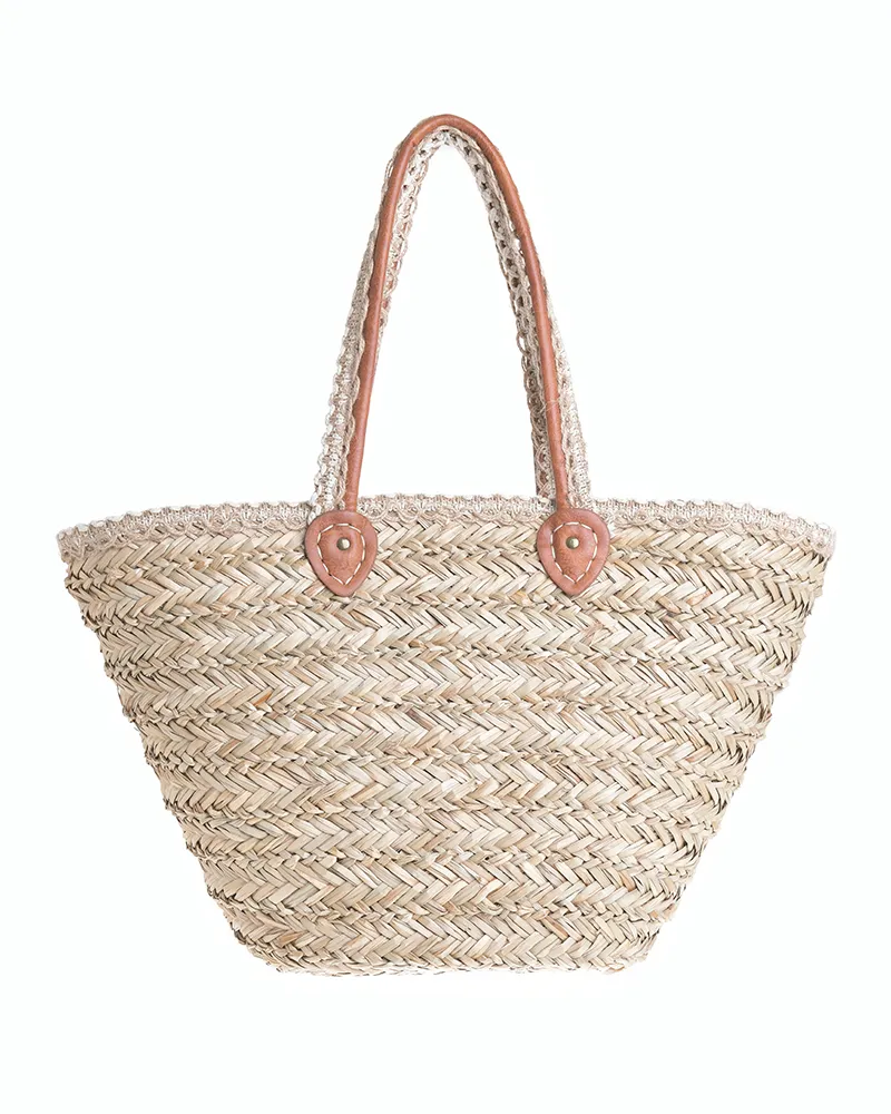 ΤΣΑΝΤΑ ΨΑΘΙΝΗ ΜΠΕΖ ΜΕ ΚΡΟΣΣΙΑ 52Χ28Χ15 (100% GRASS)