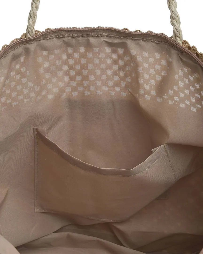 ΤΣΑΝΤΑ ΨΑΘΙΝΗ ΣΕ ΕΚΡΟΥ/ΜΠΕΖ ΧΡΩΜΑ (100% PAPER)