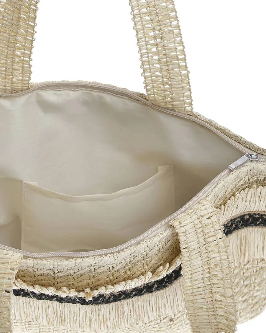 ΤΣΑΝΤΑ ΨΑΘΙΝΗ ΣΕ ΕΚΡΟΥ ΧΡΩΜΑ (100% POLYESTER)