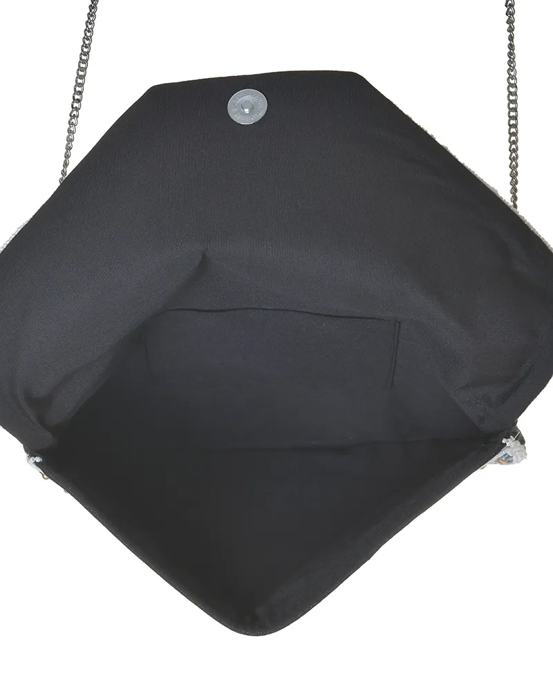 ΤΣΑΝΤΑΚΙ ΥΦΑΣΜΑΤΙΝΟ ΜΑΥΡΟ ΜΕ ΠΟΛΥΧΡΩΜΕΣ ΧΑΝΤΡΕΣ (100% POLYESTER) 30X1X20/68