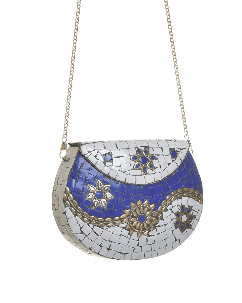 ΤΣΑΝΤΑΚΙ ΜΕΤΑΛΛΙΚΟ ΛΕΥΚΟ/ΜΠΛΕ ΜΕ ΑΛΥΣΙΔΑ 19X5X14/62 ΤΣΑΝΤΑΚΙ ΜΕΤΑΛΛΙΚΟ ΛΕΥΚΟ/ΜΠΛΕ ΜΕ ΑΛΥΣΙΔΑ 19X5X14/62