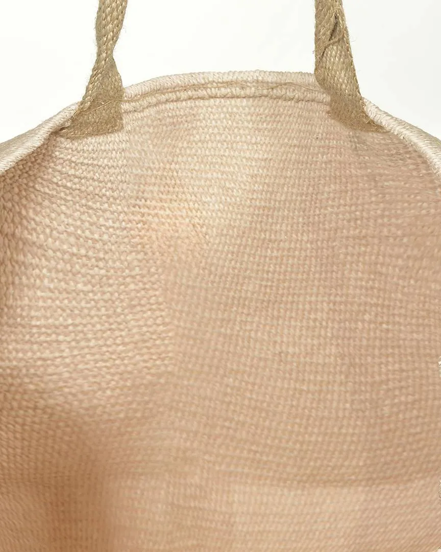 ΤΣΑΝΤΑ ΥΦΑΣΜΑΤΙΝΗ ΜΠΕΖ ΜΕ ΜΑΤΙ ΚΑΙ ΧΡΥΣΕΣ ΛΕΠΤΟΜΕΡΕΙΕΣ (100% COTTON)