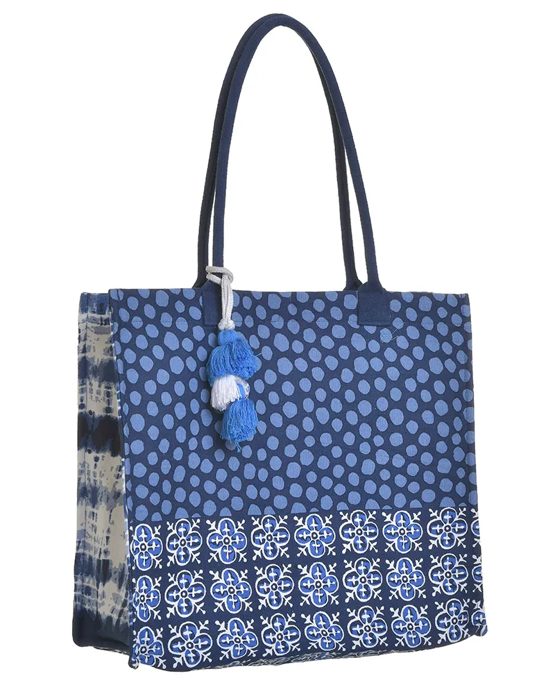 ΤΣΑΝΤΑ ΥΦΑΣΜΑΤΙΝH ΑΣΠΡΟ/ΜΠΛΕ ΜΕ ΣΧΕΔΙΑ (50%COTTON 50% POLYESTER) 42Χ15Χ38/62 ΤΣΑΝΤΑ ΥΦΑΣΜΑΤΙΝH ΑΣΠΡΟ/ΜΠΛΕ ΜΕ ΣΧΕΔΙΑ (50%COTTON 50% POLYESTER) 42Χ15Χ38/62