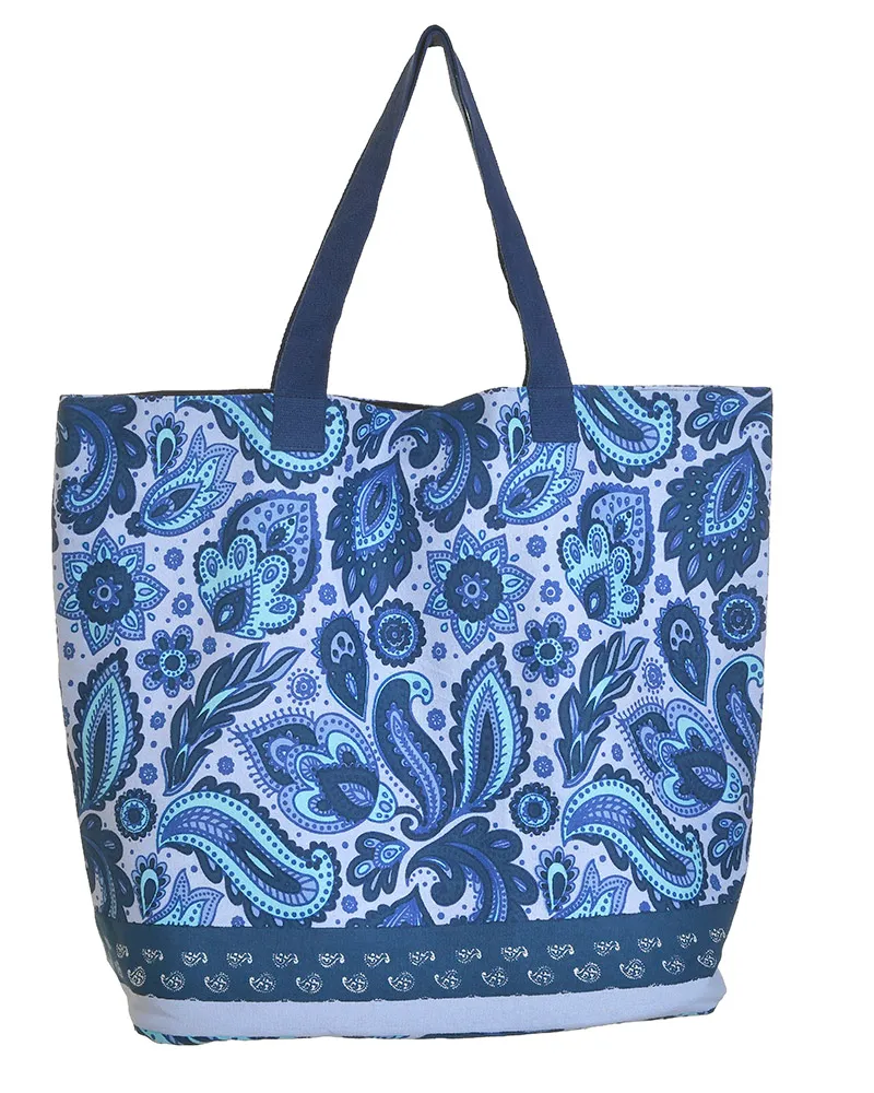 ΤΣΑΝΤΑ ΥΦΑΣΜΑΤΙΝH ΜΠΛΕ/ΤΥΡΚΟΥΑΖ ΜΕ ΣΧΕΔΙΑ (50%COTTON 50% POLYESTER) 43X20X42/65 ΤΣΑΝΤΑ ΥΦΑΣΜΑΤΙΝH ΜΠΛΕ/ΤΥΡΚΟΥΑΖ ΜΕ ΣΧΕΔΙΑ (50%COTTON 50% POLYESTER) 43X20X42/65