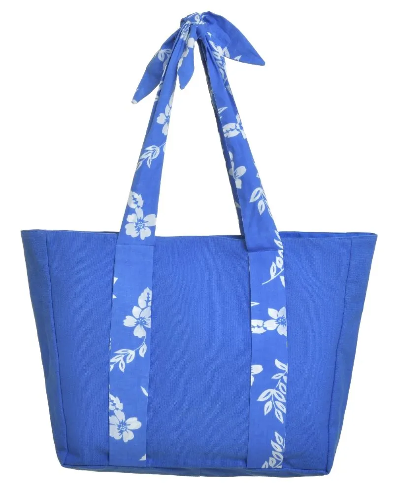 ΤΣΑΝΤΑ ΥΦΑΣΜΑΤΙΝH ΜΠΛΕ ΜΕ ΛΕΥΚΑ ΛΟΥΛΟΥΔΙΑ 42X10X40/65 (50%COTTON 50% POLYESTER) ΤΣΑΝΤΑ ΥΦΑΣΜΑΤΙΝH ΜΠΛΕ ΜΕ ΛΕΥΚΑ ΛΟΥΛΟΥΔΙΑ 42X10X40/65 (50%COTTON 50% POLYESTER)