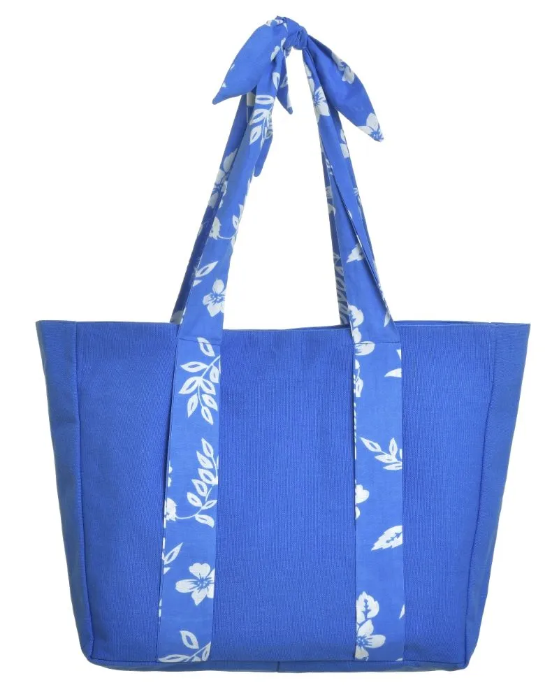 ΤΣΑΝΤΑ ΥΦΑΣΜΑΤΙΝH ΜΠΛΕ ΜΕ ΛΕΥΚΑ ΛΟΥΛΟΥΔΙΑ 42X10X40/65 (50%COTTON 50% POLYESTER) ΤΣΑΝΤΑ ΥΦΑΣΜΑΤΙΝH ΜΠΛΕ ΜΕ ΛΕΥΚΑ ΛΟΥΛΟΥΔΙΑ 42X10X40/65 (50%COTTON 50% POLYESTER)