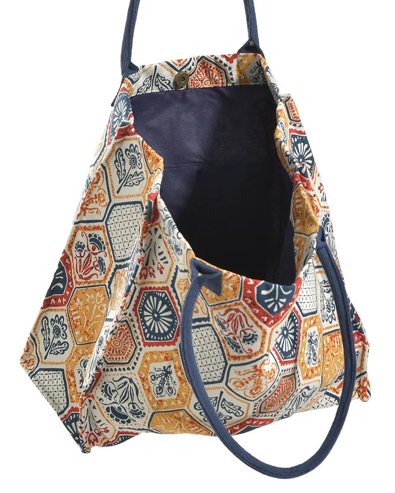 ΤΣΑΝΤΑ ΥΦΑΣΜΑΤΙΝH ΚΥΨΕΛΕΣ (50% COTTON 50% POLYESTER)