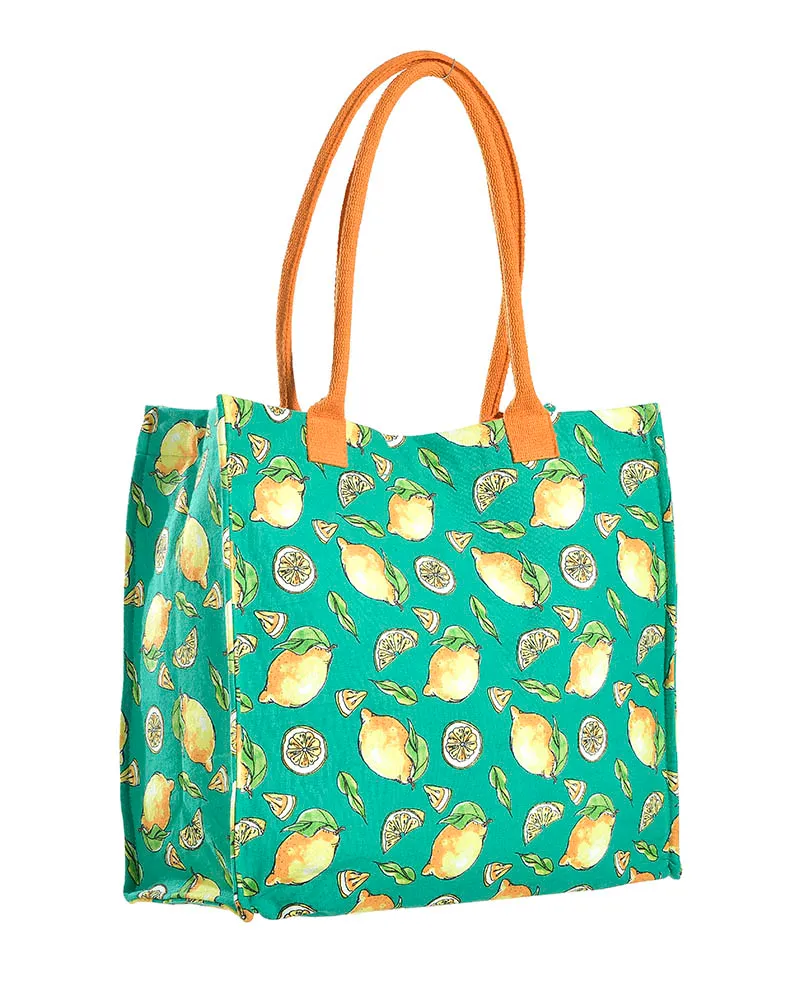 ΤΣΑΝΤΑ ΥΦΑΣΜΑΤΙΝH ΣΕ ΠΡΑΣΙΝΟ/ΚΙΤΡΙΝΟ ΧΡΩΜΑ ΛΕΜΟΝΙΑ (50% COTTON 50% POLYESTER) ΤΣΑΝΤΑ ΥΦΑΣΜΑΤΙΝH ΣΕ ΠΡΑΣΙΝΟ/ΚΙΤΡΙΝΟ ΧΡΩΜΑ ΛΕΜΟΝΙΑ (50% COTTON 50% POLYESTER)