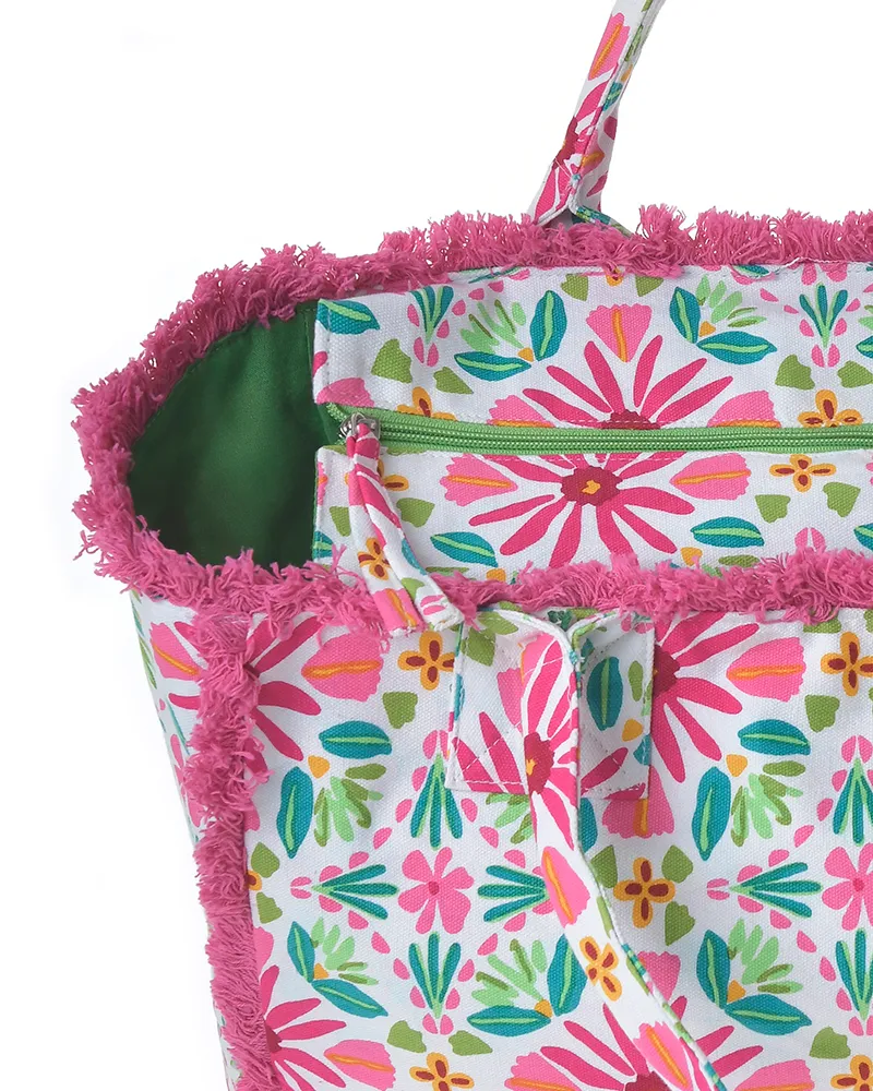 ΤΣΑΝΤΑ ΥΦΑΣΜΑΤΙΝH ΠΟΛΥΧΡΩΜΟ 42X30X20 (50% COTTON 50% POLYESTER)