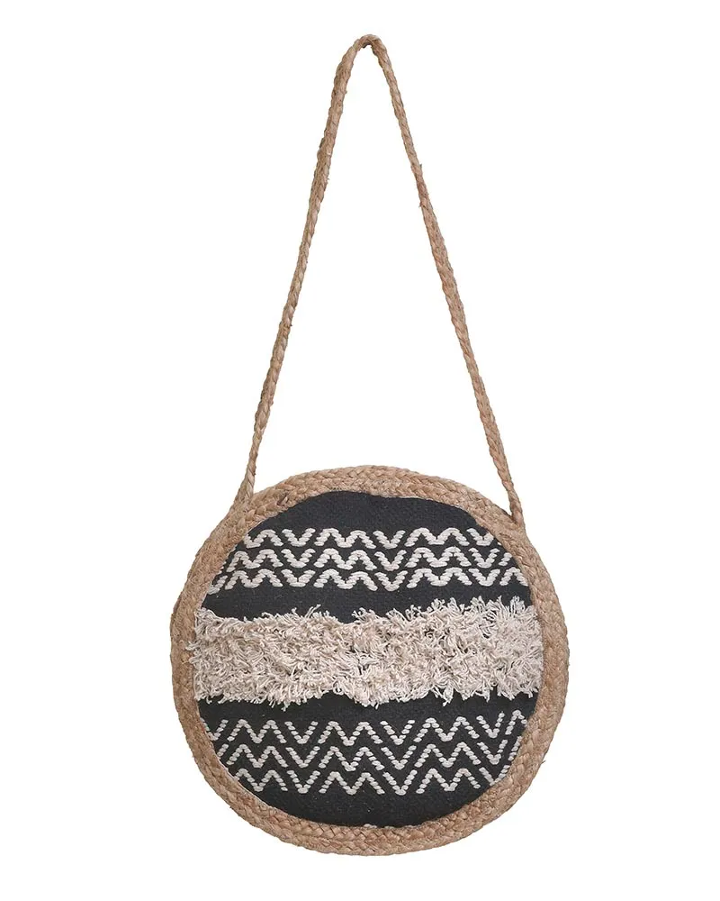 ΤΣΑΝΤΑ ΨΑΘΙΝΗ ΣΤΡΟΓΓΥΛΗ ΜΑΥΡΗ ΜΠΕΖ (50%COTTON 50%JUTE) 40X3X40/90 ΤΣΑΝΤΑ ΨΑΘΙΝΗ ΣΤΡΟΓΓΥΛΗ ΜΑΥΡΗ ΜΠΕΖ (50%COTTON 50%JUTE) 40X3X40/90