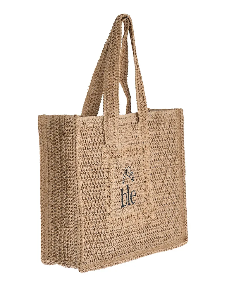 ΤΣΑΝΤΑ ΨΑΘΙΝΗ ΜΠΕΖ ”BLE” (100%PAPER)