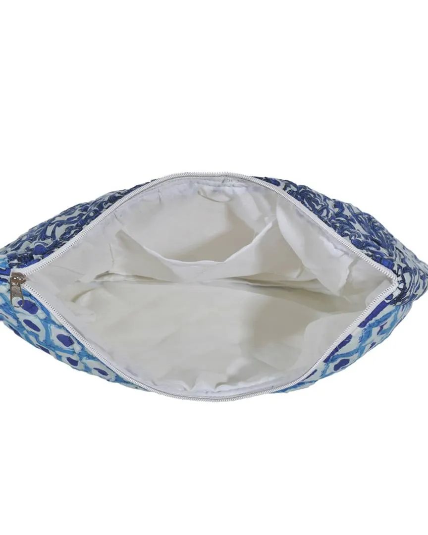 ΤΣΑΝΤΑΚΙ ΥΦΑΣΜΑΤΙΝΟ ΜΠΛΕ/ΤΥΡΚΟΥΑΖ (100% COTTON)