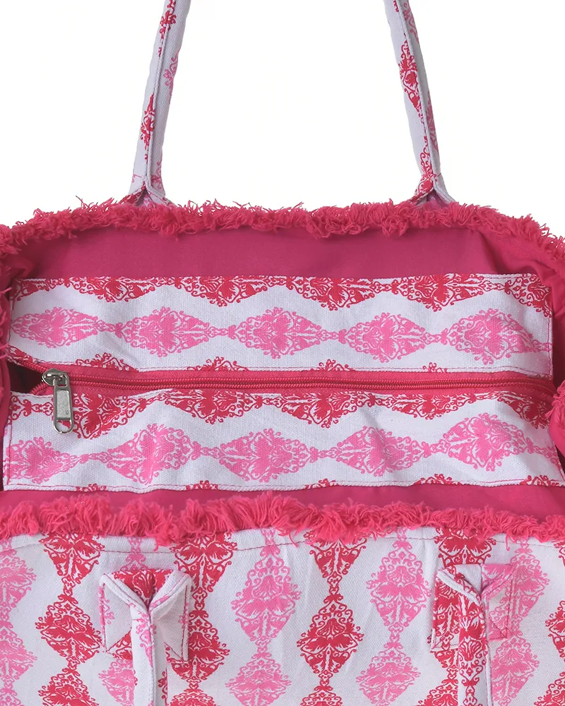 ΤΣΑΝΤΑ ΥΦΑΣΜΑΤΙΝΗ ΚΟΚΚΙΝΗ/ΡΟΖ/ΛΕΥΚΗ 35Χ30Χ22 (100% COTTON CANVAS WITH POLYESTER LINING) ΤΣΑΝΤΑ ΥΦΑΣΜΑΤΙΝΗ ΚΟΚΚΙΝΗ/ΡΟΖ/ΛΕΥΚΗ 35Χ30Χ22 (100% COTTON CANVAS WITH POLYESTER LINING)