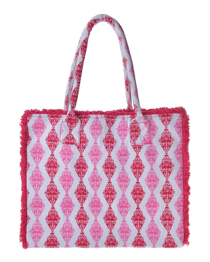 ΤΣΑΝΤΑ ΥΦΑΣΜΑΤΙΝΗ ΚΟΚΚΙΝΗ/ΡΟΖ/ΛΕΥΚΗ 35Χ30Χ22 (100% COTTON CANVAS WITH POLYESTER LINING) ΤΣΑΝΤΑ ΥΦΑΣΜΑΤΙΝΗ ΚΟΚΚΙΝΗ/ΡΟΖ/ΛΕΥΚΗ 35Χ30Χ22 (100% COTTON CANVAS WITH POLYESTER LINING)