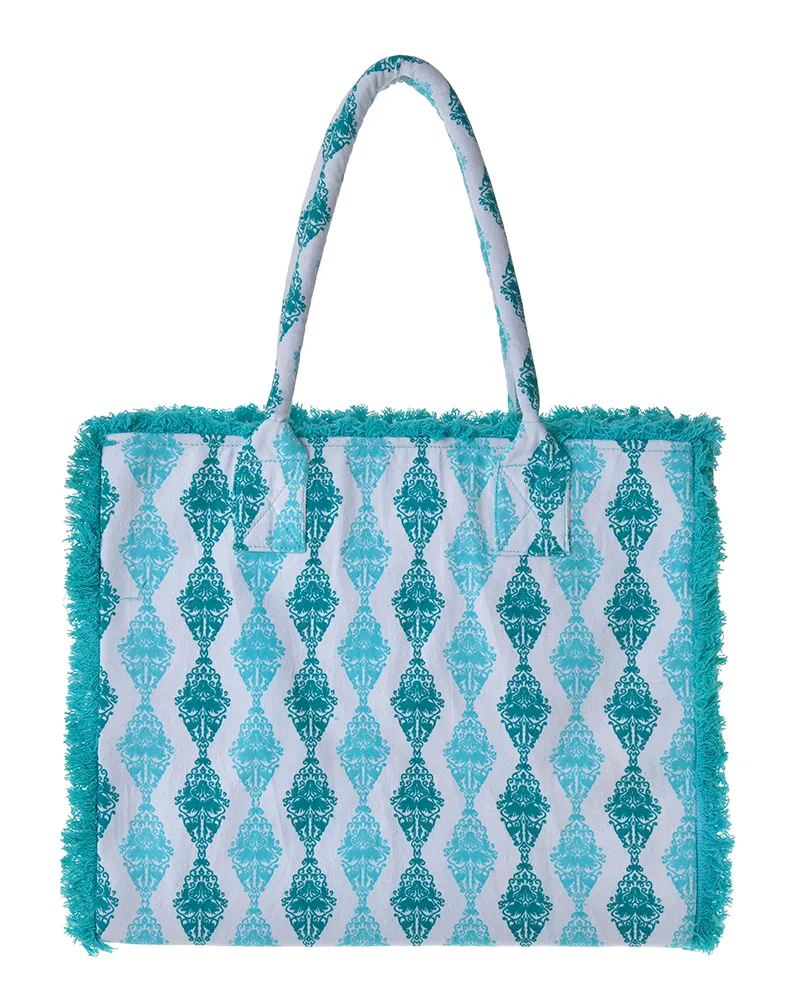 ΤΣΑΝΤΑ ΥΦΑΣΜΑΤΙΝΗ ΓΑΛΑΖΙΑ/ΠΡΑΣΙΝΗ/ΛΕΥΚΗ 35Χ30Χ22 (100% COTTON CANVAS WITH POLYESTER LINING) ΤΣΑΝΤΑ ΥΦΑΣΜΑΤΙΝΗ ΓΑΛΑΖΙΑ/ΠΡΑΣΙΝΗ/ΛΕΥΚΗ 35Χ30Χ22 (100% COTTON CANVAS WITH POLYESTER LINING)