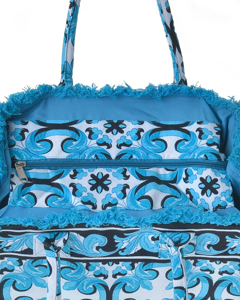 ΤΣΑΝΤΑ ΥΦΑΣΜΑΤΙΝΗ ΤΙΡΚΟΥΑΖ 35Χ30Χ22 (100% COTTON CANVAS WITH POLYESTER LINING) ΤΣΑΝΤΑ ΥΦΑΣΜΑΤΙΝΗ ΤΙΡΚΟΥΑΖ 35Χ30Χ22 (100% COTTON CANVAS WITH POLYESTER LINING)