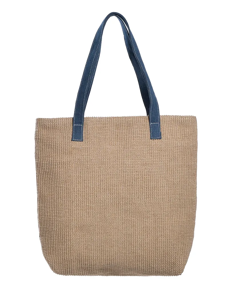 ΤΣΑΝΤΑ ΨΑΘΙΝΗ ”ΜΑΤΙ” ΜΕ ΜΠΛΕ ΛΕΠΤΟΜΕΡΕΙΕΣ 34χ10χ38/63(100%JUTE) ΤΣΑΝΤΑ ΨΑΘΙΝΗ ”ΜΑΤΙ” ΜΕ ΜΠΛΕ ΛΕΠΤΟΜΕΡΕΙΕΣ 34χ10χ38/63(100%JUTE)