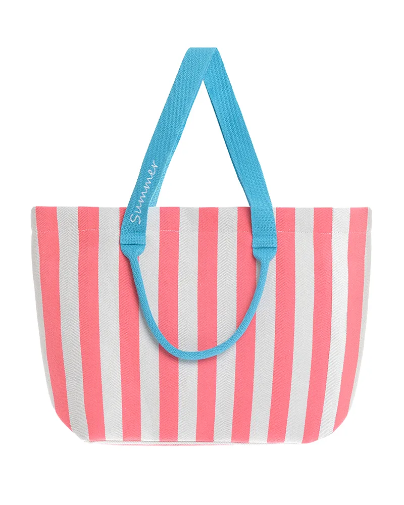 ΤΣΑΝΤΑ ΥΦΑΣΜΑΤΙΝH ΣΕ ΛΕΥΚΟ/ΦΟΥΞΙΑ ΧΡΩΜΑ ΜΕ ΡΙΓΕΣ (60% POLYESTER 40% COTTON) ΤΣΑΝΤΑ ΥΦΑΣΜΑΤΙΝH ΣΕ ΛΕΥΚΟ/ΦΟΥΞΙΑ ΧΡΩΜΑ ΜΕ ΡΙΓΕΣ (60% POLYESTER 40% COTTON)