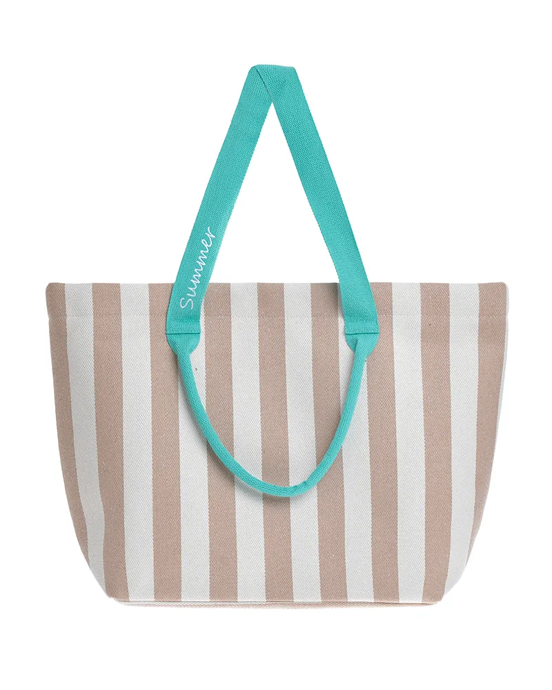 ΤΣΑΝΤΑ ΥΦΑΣΜΑΤΙΝH ΣΕ ΛΕΥΚΟ/ΜΠΕΖ ΧΡΩΜΑ ΜΕ ΡΙΓΕΣ (60% POLYESTER 40% COTTON) ΤΣΑΝΤΑ ΥΦΑΣΜΑΤΙΝH ΣΕ ΛΕΥΚΟ/ΜΠΕΖ ΧΡΩΜΑ ΜΕ ΡΙΓΕΣ (60% POLYESTER 40% COTTON)