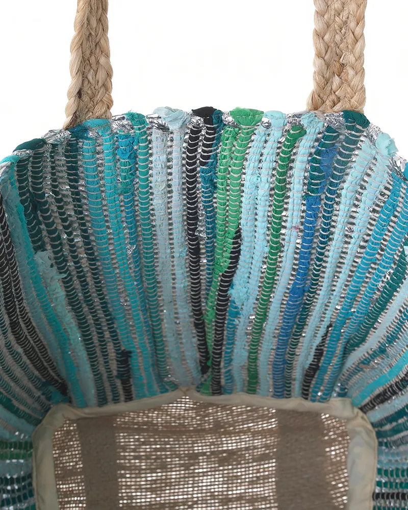 ΤΣΑΝΤΑ ΑΠΟ ΓΙΟΥΤΑ ΠΡΑΣΙΝΟ/ΧΡΩΜΑ ΤΗΣ ΜΕΝΤΑΣ ΜΕ ΑΣΗΜΙ ΛΕΠΤΟΜΕΡΕΙΕΣ 32X40X28 (100% ΓΙΟΥΤΑ) ΤΣΑΝΤΑ ΑΠΟ ΓΙΟΥΤΑ ΠΡΑΣΙΝΟ/ΧΡΩΜΑ ΤΗΣ ΜΕΝΤΑΣ ΜΕ ΑΣΗΜΙ ΛΕΠΤΟΜΕΡΕΙΕΣ 32X40X28 (100% ΓΙΟΥΤΑ)