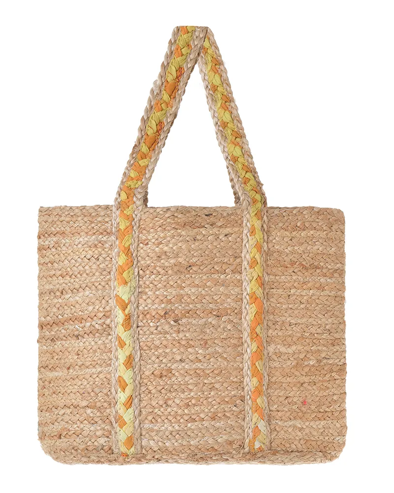 ΤΣΑΝΤΑ ΑΠΟ ΓΙΟΥΤΑ ΜΠΕΖ ΜΕ ΚΙΤΡΙΝΕΣ/ΠΟΡΤΟΚΑΛΙ ΛΕΠΤΟΜΕΡΕΙΕΣ 38X31X15 (100% ΓΙΟΥΤΑ) ΤΣΑΝΤΑ ΑΠΟ ΓΙΟΥΤΑ ΜΠΕΖ ΜΕ ΚΙΤΡΙΝΕΣ/ΠΟΡΤΟΚΑΛΙ ΛΕΠΤΟΜΕΡΕΙΕΣ 38X31X15 (100% ΓΙΟΥΤΑ)