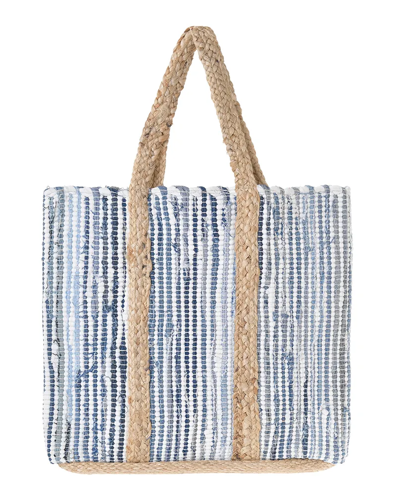 ΤΣΑΝΤΑ ΑΠΟ ΓΙΟΥΤΑ ΜΠΛΕ/ΛΕΥΚΟ 38X31X15 (100% ΓΙΟΥΤΑ) ΤΣΑΝΤΑ ΑΠΟ ΓΙΟΥΤΑ ΜΠΛΕ/ΛΕΥΚΟ 38X31X15 (100% ΓΙΟΥΤΑ)