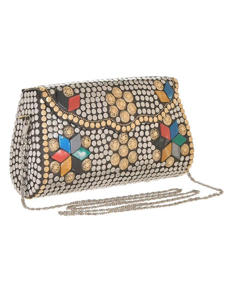 ΤΣΑΝΤΑΚΙ ΜΕΤΑΛΛΙΚΟ ΑΣΗΜΙ/ΧΡΥΣΟ ΜΕ ΠΟΛΥΧΡΩΜΕΣ ΠΕΤΡΕΣ ΚΑΙ ΑΛΥΣΙΔΑ 20X6X10/50 ΤΣΑΝΤΑΚΙ ΜΕΤΑΛΛΙΚΟ ΑΣΗΜΙ/ΧΡΥΣΟ ΜΕ ΠΟΛΥΧΡΩΜΕΣ ΠΕΤΡΕΣ ΚΑΙ ΑΛΥΣΙΔΑ 20X6X10/50