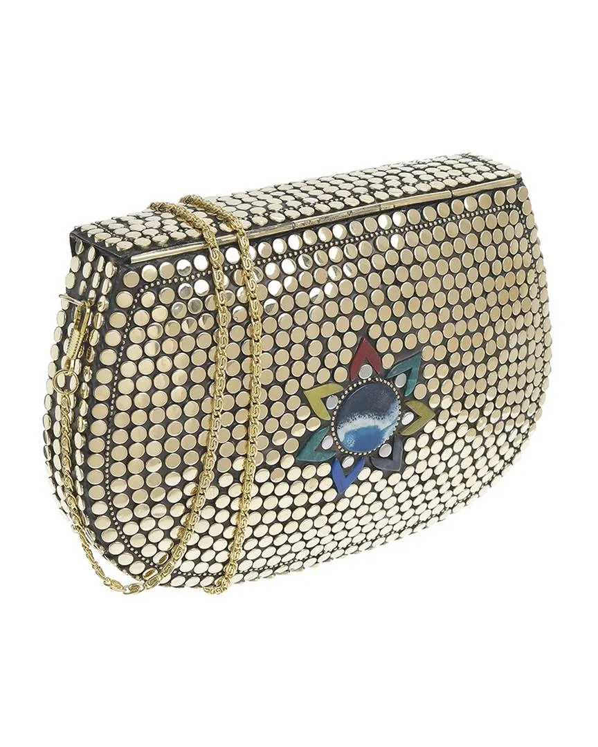 ΤΣΑΝΤΑΚΙ ΜΕΤΑΛΛΙΚΟ ΧΡΥΣΟ ΜΕ ΠΟΛΥΧΡΩΜΕΣ ΛΕΠΤΟΜΕΡΕΙΕΣ ΚΑΙ ΑΛΥΣΙΔΑ ΤΣΑΝΤΑΚΙ ΜΕΤΑΛΛΙΚΟ ΧΡΥΣΟ ΜΕ ΠΟΛΥΧΡΩΜΕΣ ΛΕΠΤΟΜΕΡΕΙΕΣ ΚΑΙ ΑΛΥΣΙΔΑ