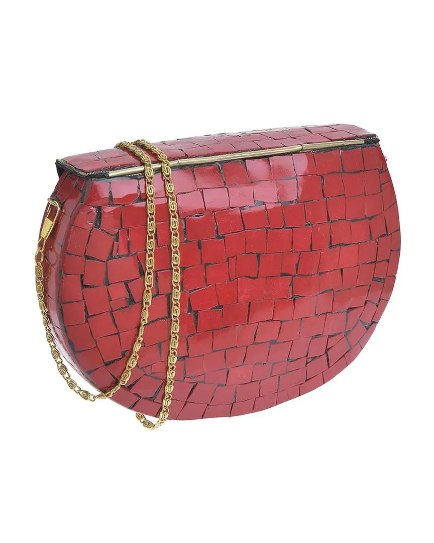 ΤΣΑΝΤΑΚΙ ΜΕΤΑΛΛΙΚΟ ΚΟΚΚΙΝΟ ΜΕ ΧΡΥΣΕΣ ΛΕΠΤΟΜΕΡΕΙΕΣ ΚΑΙ ΑΛΥΣΙΔΑ ΤΣΑΝΤΑΚΙ ΜΕΤΑΛΛΙΚΟ ΚΟΚΚΙΝΟ ΜΕ ΧΡΥΣΕΣ ΛΕΠΤΟΜΕΡΕΙΕΣ ΚΑΙ ΑΛΥΣΙΔΑ