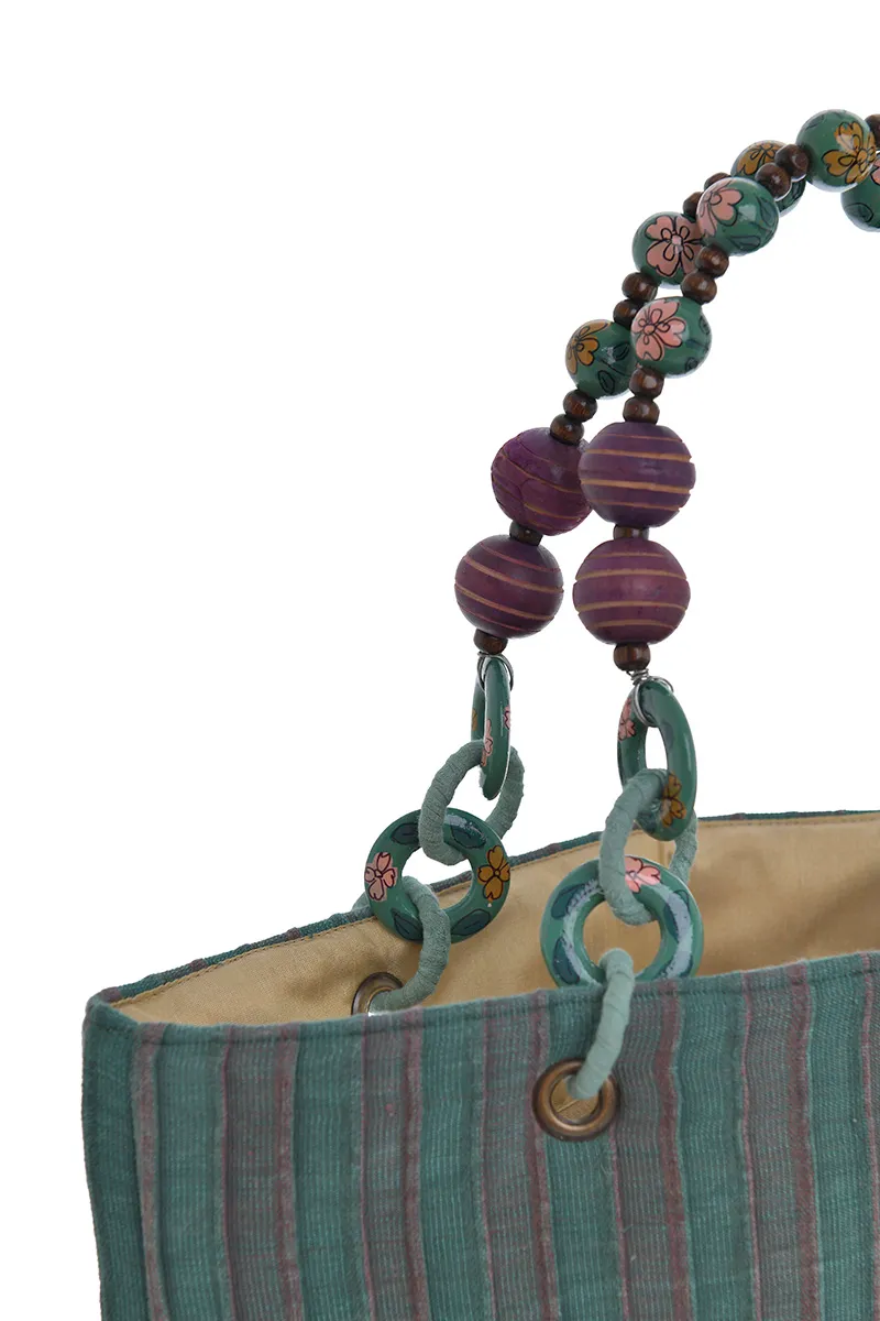 ΤΣΑΝΤΑ ΥΦΑΣΜΑΤΙΝΗ ΠΟΛΥΧΡΩΜΗ 40x11x30/45 ( 100% COTTON )