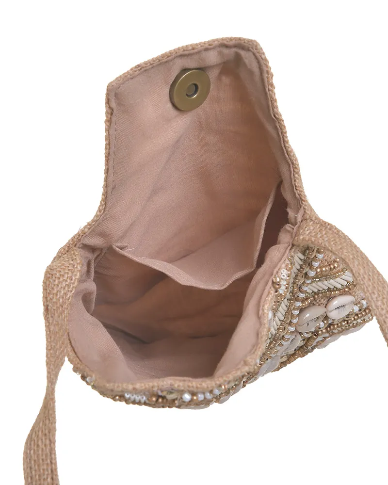 ΤΣΑΝΤΑΚΙ ΨΑΘΙΝΟ ΧΙΑΣΤΙ ΜΠΕΖ ΜΕ ΧΑΝΤΡΕΣ ΚΑΙ ΚΟΧΥΛΙΑ 18Χ2Χ24/72 (100% JUTE)