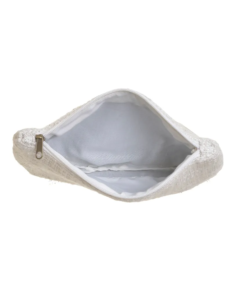 ΤΣΑΝΤΑ/ΦΑΚΕΛΟΣ ΛΕΥΚΟ ''MATI'' ΜΕ ΜΑΥΡΕΣ ΧΑΝΤΡΕΣ 24X2X17