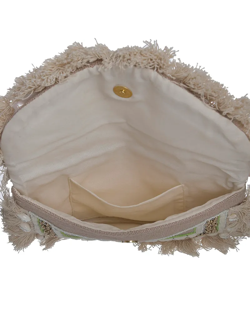 ΤΣΑΝΤΑΚΙ ΜΠΕΖ/ΧΡΥΣΟ ΜΕ ΚΡΟΣΣΙΑ