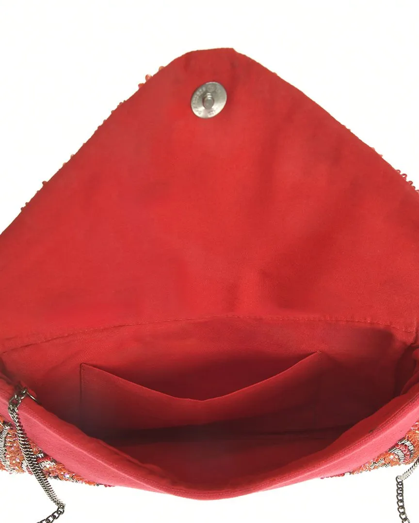 ΤΣΑΝΤΑΚΙ ΣΕ ΚΟΚΚΙΝΟ ΧΡΩΜΑ ΜΕ ΧΑΝΤΡΕΣ (100%COTTON, LINING:100% POLYESTER)