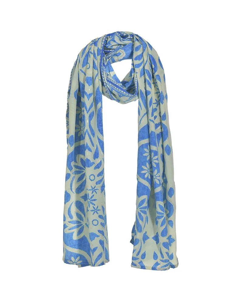 ΦΟΥΛΑΡΙ ΕΜΠΡΙΜΕ ΜΕ ΛΟΥΛΟΥΔΙΑ ΛΕΥΚΟ/ΜΠΛΕ ΜΕ ΧΡΥΣΕΣ ΛΕΠΤΟΜΕΡΕΙΕΣ 180X60 (100% CREPE) ΦΟΥΛΑΡΙ ΕΜΠΡΙΜΕ ΜΕ ΛΟΥΛΟΥΔΙΑ ΛΕΥΚΟ/ΜΠΛΕ ΜΕ ΧΡΥΣΕΣ ΛΕΠΤΟΜΕΡΕΙΕΣ 180X60 (100% CREPE)